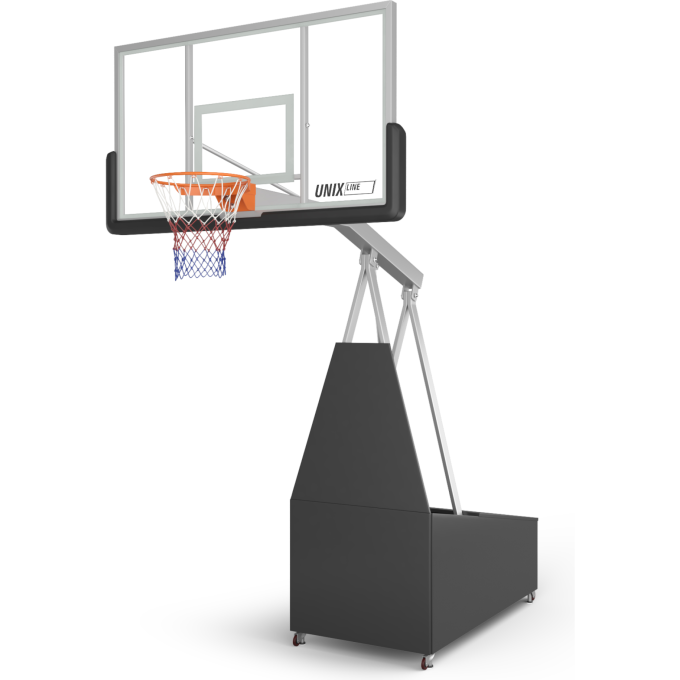 Баскетбольная стойка UNIX LINE B-STAND-TG PRO 72"x42" R45 H120-305 см BSTSFPPR305_72TGBK